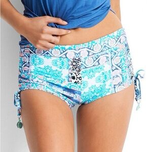 SEAFOLLY Silk Market Tie Side Swim Surf Short Women’s XL NWT